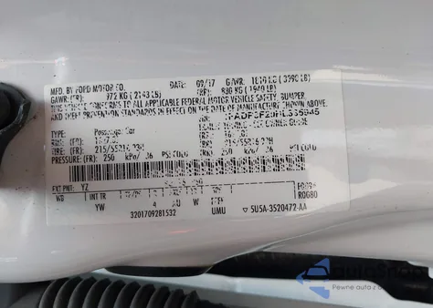 2017 Ford Focus Se из США, поврежденный, VIN 1FADP3F20HL335945